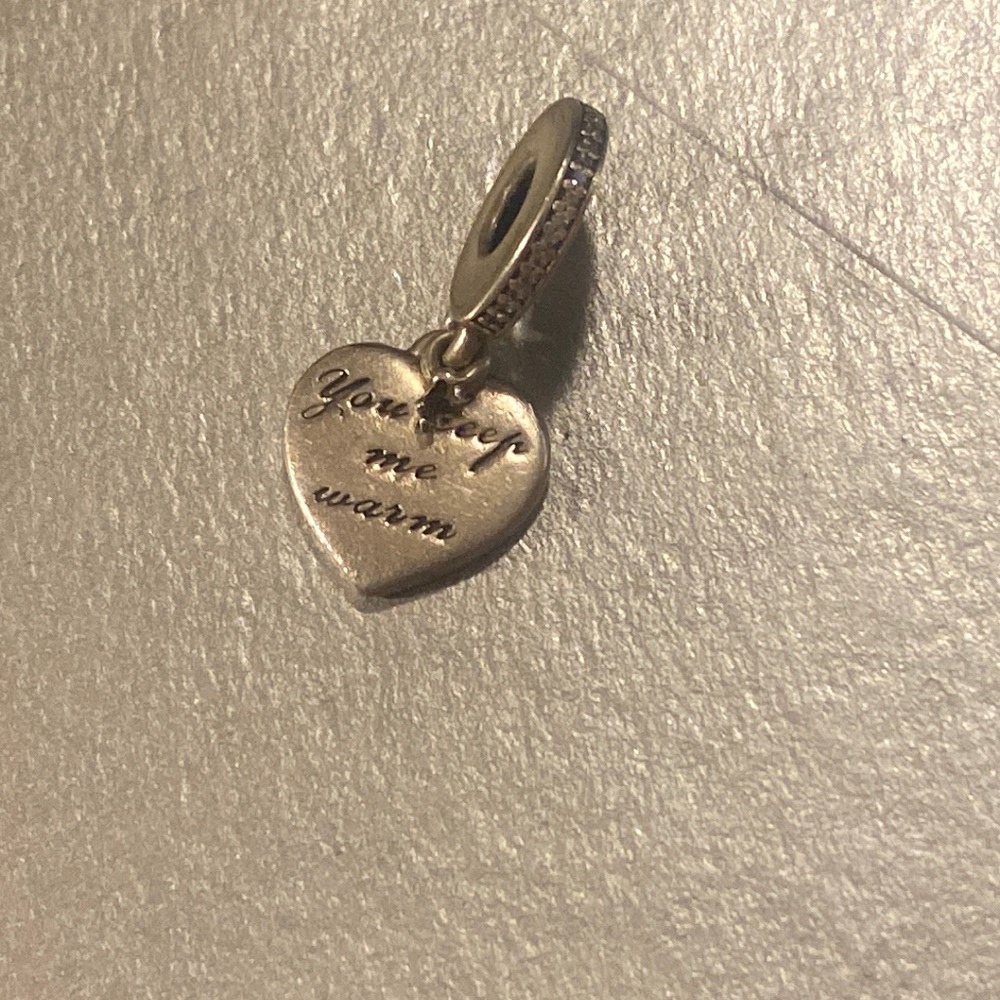 Pandora bracelet charm you keep me warm